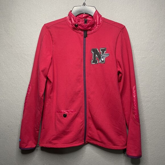 New Balance Heritage Red Full-Zip Jacket Women's M - Picture 1 of 7